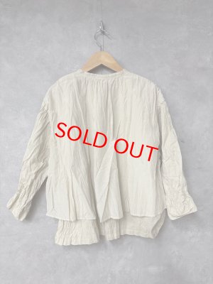 画像4: grin　キュプラCスタンドレイヤードシャツ　190:アイボリー 　　サイズ；2 (4)