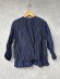 画像3: grin　キュプラCスタンドレイヤードシャツ　490；ネイビー　　サイズ；2 (3)