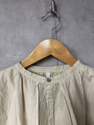 画像3: grin　キュプラCスタンドレイヤードシャツ　190:アイボリー 　　サイズ；2 (3)