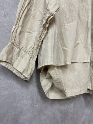 画像2: grin　キュプラCスタンドレイヤードシャツ　190:アイボリー 　　サイズ；2 (2)