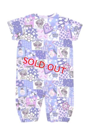 画像2: MY FIRST HYSTERIC  SCRAP PATCHWORK総柄 2WAYALL　　44；ブルー　サイズ；FREE(60-70cm)  (2)