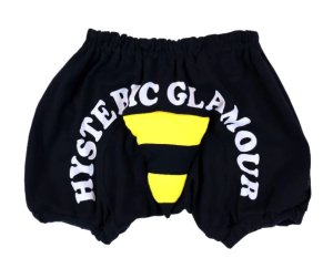 画像1: MY FIRST HYSTERIC  LITTLE BEE しっぽ付き ブルマ　10；ブラック (1)