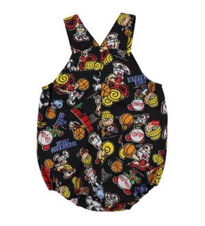画像2: MY FIRST HYSTERIC　　HYSTERIC MINI HOOPS総柄 サロペット       14；ブラック系　　サイズ；M(90cm) (2)