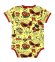 画像2: MY FIRST HYSTERIC　TATTOO PARLOUR総柄 半袖ロンパース　　64；イエロー系　サイズ；80 (2)