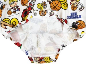 画像3: MY FIRST HYSTERIC　　HYSTERIC MINI HOOPS総柄 サロペット       04;ホワイト系　　サイズ；M(90cm) (3)