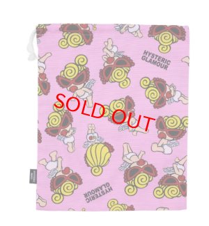 画像1: Hystericmini  ANGEL MINI総柄 巾着　　29；ピンク系 (1)