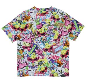 画像2: Hystericmini　HYSTERIC MINI IN WONDERLAND総柄 Viscotex 半袖Tシャツ　　44；ブルー系 (2)