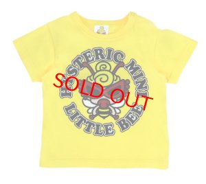 画像1: Hystericmini　　LITTLE BEE 羽付き 半袖Tシャツ　　60；イエロー (1)