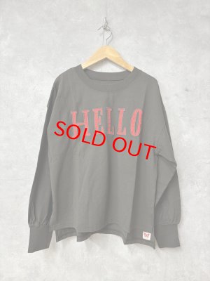 画像1: 2026春夏　GTH　　テンジク　HALLO KITTY　TEE　17；チャコール　サイズ；01 (1)