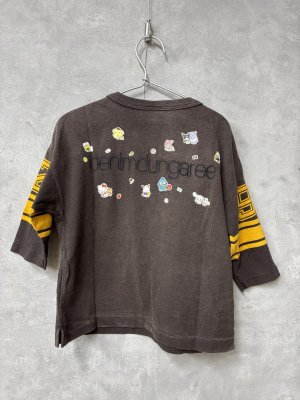 画像3: 2026春夏 　DENIMDUNGAREE　　サンリオキャラクターズ　シールプリント　TEE　2；黒 (3)