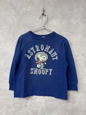 画像1: 2026春夏 　DENIMDUNGAREE　　ビンテージテンジク SNOOPY ASTRONAUT　TEE　　14；ブルー (1)