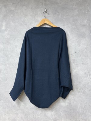 画像3: LILOU+LILY 　COTTON/LINEN CARDIGAN   　B.NAVY　size:38 (3)