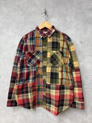 画像1: 2026春夏 　DENIMDUNGAREE　　ムラチェック クレイジー シャツ 　92；クレイジー　 (1)