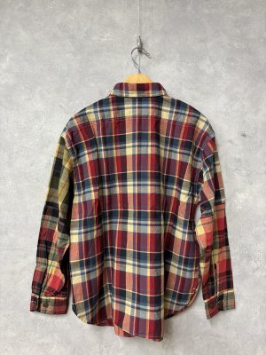 画像3: 2026春夏 　DENIMDUNGAREE　　ムラチェック クレイジー シャツ 　92；クレイジー　 (3)