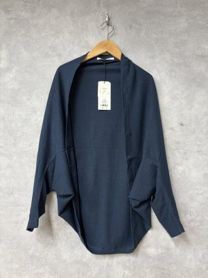 画像1: LILOU+LILY 　COTTON/LINEN CARDIGAN   　B.NAVY　size:38 (1)