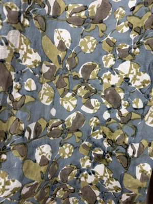 画像4: LILOU+LILY 　BLOCK PRINT WIDE PANTS  　　A.BLUE　size:38 (4)