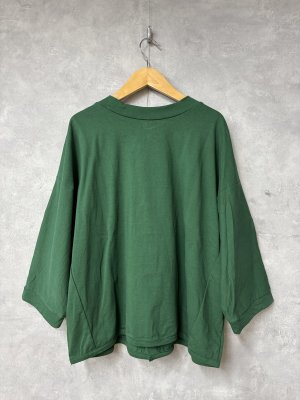 画像2: NATURAL LAUNDRY 　 度詰2Wayカーディガン　　540；グリーン　　サイズ2 (2)