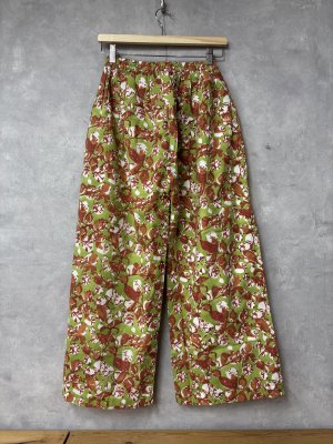 画像4: LILOU+LILY 　BLOCK PRINT WIDE PANTS  　　B.KHAKI　size:38 (4)