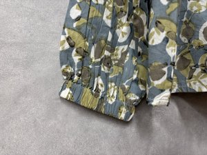 画像3: LILOU+LILY 　BLOCK PRINT BLOUSES  　　A.BLUE　size:38 (3)