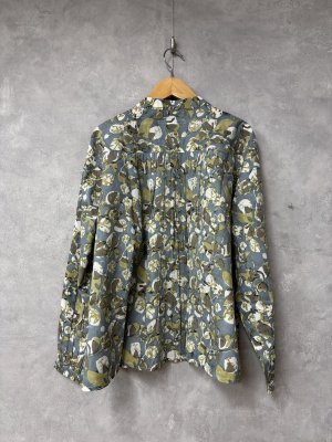 画像4: LILOU+LILY 　BLOCK PRINT BLOUSES  　　A.BLUE　size:38 (4)