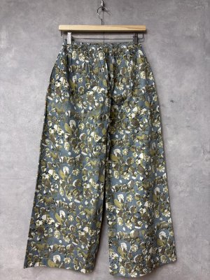 画像3: LILOU+LILY 　BLOCK PRINT WIDE PANTS  　　A.BLUE　size:38 (3)