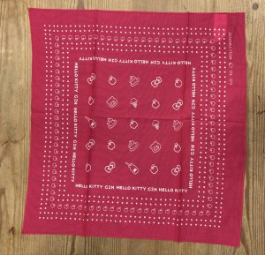 画像1: 2026春夏　GTH　　KITTYバンダナ　5；赤　サイズ；F (1)