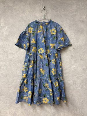 画像1: 2026春夏　FITH  　リバティギャザーワンピース　14；ブルー (1)