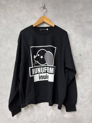 画像1: nunuforme 　inuinu☆プリント(アダルト)   　Black (1)