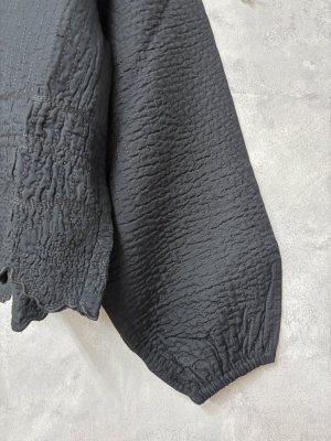 画像2: douxbleu　Boutis Stitch ショートボレロ　99；ブラック　サイズ；FREE (2)