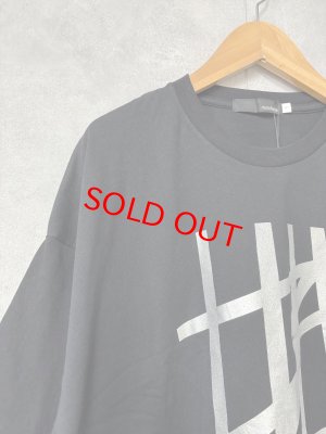 画像2: nunuforme 　 ラインプリントT(アダルト)　Black (2)