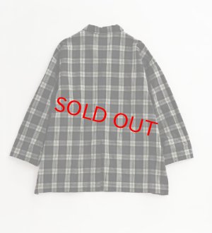 画像2: Veritecoeur 　　 ショートコート 　　NAVY CHECK　　  サイズ；F (2)