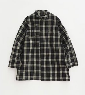 画像1: Veritecoeur 　　 ショートコート 　　NAVY CHECK　　  サイズ；F (1)