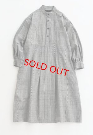 画像1: Veritecoeur 　　フロントヨークワンピース 　　GRAY CHECK　　  サイズ；F (1)