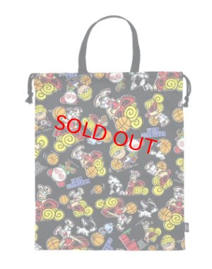 画像2: MY FIRST HYSTERIC　　HYSTERIC MINI HOOPS総柄 体操着入れ　　14；ブラック系　　サイズ；FREE約40×35cm (2)