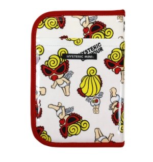 画像1: MY FIRST HYSTERIC　ANGEL MINI総柄 PVC マルチケース　　04；ホワイト系　　 (1)