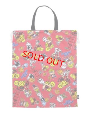 画像2: MY FIRST HYSTERIC　　HYSTERIC MINI HOOPS総柄 体操着入れ　　24；レッド系　　サイズ；FREE約40×35cm (2)