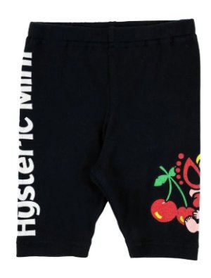 画像1: MY FIRST HYSTERIC　　MINI&FRIENDS 5分丈レギンス　　10；ブラック　　サイズ；90 (1)