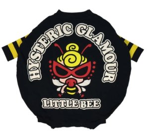 画像1: MY FIRST HYSTERIC　　LITTLE BEE BALLOON ロンパース　　10:ブラック  　サイズ；F(60-70cm) (1)