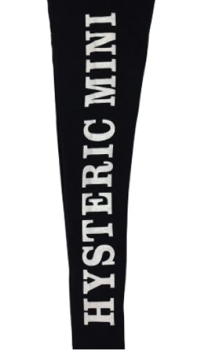 画像4: Hystericmini　　BOW TIE MINI 10分丈 レギンス　　10；ブラック (4)