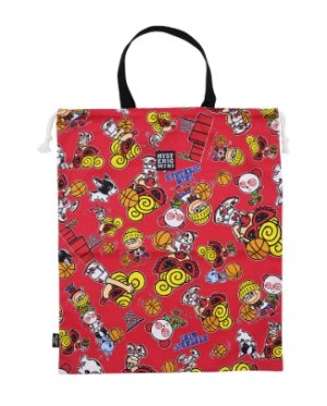 画像1: MY FIRST HYSTERIC　　HYSTERIC MINI HOOPS総柄 体操着入れ　　24；レッド系　　サイズ；FREE約40×35cm (1)