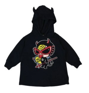 画像1: MY FIRST HYSTERIC　　DEVILKIN 羽付き ワンピース　　10:ブラック (1)