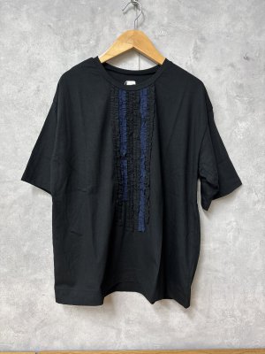 画像1: grin　B天竺フリルプルオーバー　　990；ブラック 　　サイズ；2 (1)