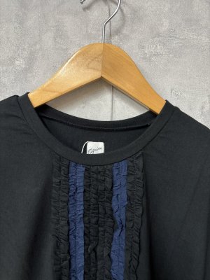 画像2: grin　B天竺フリルプルオーバー　　990；ブラック 　　サイズ；2 (2)