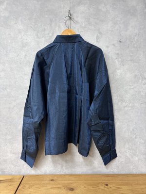 画像3: 2026春夏　groovycolors  リップストップ シアータフタ ヘンケイ シャツ　　4；紺 (3)