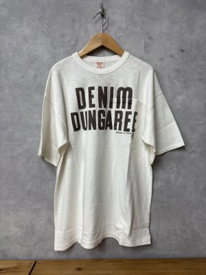 画像1: 2026春夏 　DENIMDUNGAREE　テンジク DD PENNIE TEE　　1；白　サイズ；MM (1)