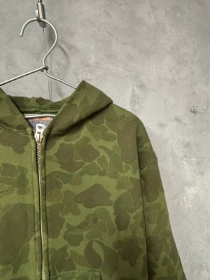 画像2: 2026春夏 　DENIMDUNGAREE　ウラケ ソウガラ ジップアップパーカー　9；カーキ (2)