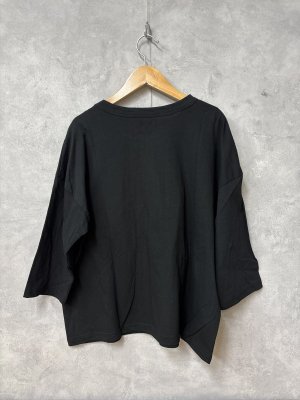 画像3: grin　B天竺ドットパッチワークプルオーバー　　990；ブラック 　　サイズ；2 (3)