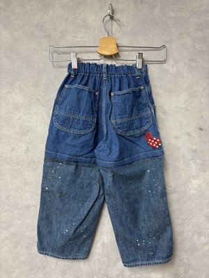 画像4: 2026春夏 　DENIMDUNGAREE　　デニム キリカエ PN　44；ライトブルー (4)