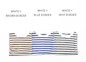 画像1: Veritecoeur 　　 1×1.5 ボーダーS/S 　　サイズ；F (1)