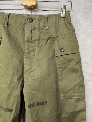 画像2: 2026春夏 　DENIMDUNGAREE　ヘリンボン モンキー PN　　　9；カーキ (2)